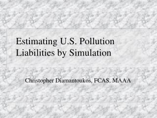 Estimating U.S. Pollution Liabilities by Simulation