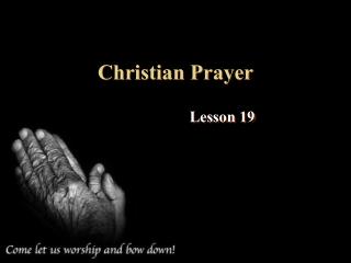 Christian Prayer