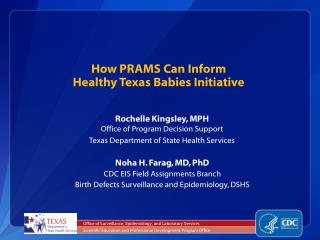 How PRAMS Can Inform Healthy Texas Babies Initiative