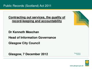 Public Records (Scotland) Act 2011