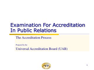 Examination For Accreditation In Public Relations