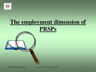 The employment dimension of PRSPs