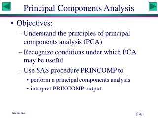 Principal Components Analysis