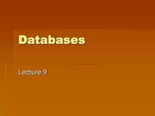 Databases