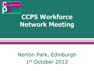 CCPS Workforce Network Meeting