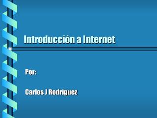 Introducción a Internet