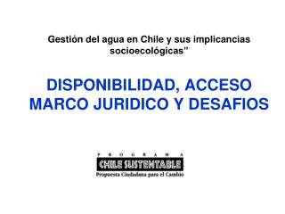 Desafíos más urgentes en Chile
