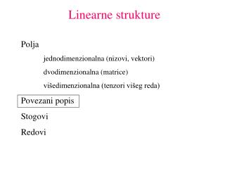 Linearne strukture