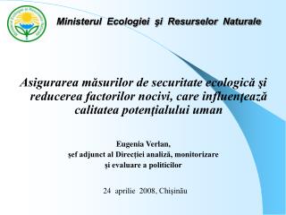 Ministerul Ecologiei şi Resurselor Naturale