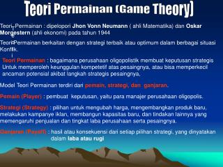 Teori Permainan (Game Theory)