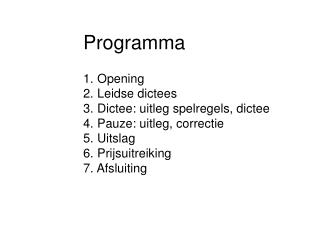 Programma