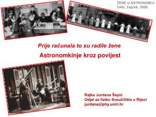 Prije računala to su radile žene Astronomkinje kroz povijest