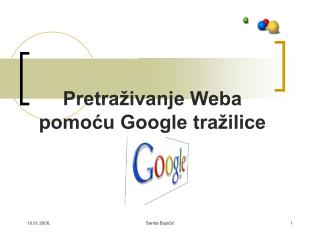 Pretraživanje Weba pomoću Google tražilice