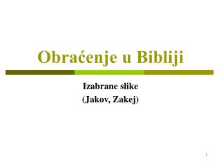 Obraćenje u Bibliji