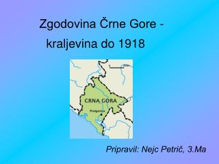 Zgodovina Črne Gore -