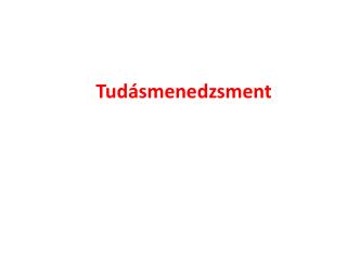 Tudásmenedzsment