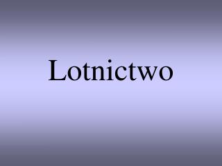 Lotnictwo