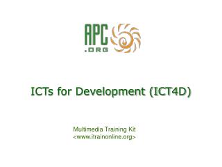 ICTs for Development (ICT4D)