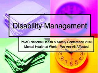 Disability Management