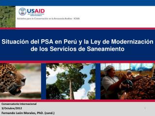 Situación del PSA en Perú y la Ley de Modernización de los Servicios de Saneamiento