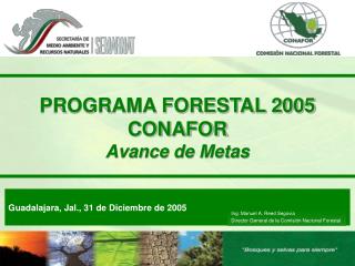 PROGRAMA FORESTAL 2005 CONAFOR Avance de Metas