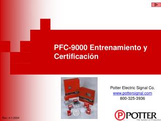 PFC-9000 Entrenamiento y Certificación