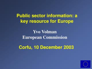 Corfu, 10 December 2003