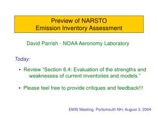 David Parrish - NOAA Aeronomy Laboratory