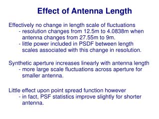 Effect of Antenna Length