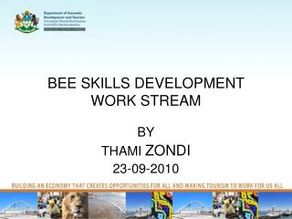 BEE SKILLS DEVELOPMENT WORK STREAM