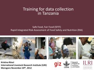 Training for data collection in Tanzania