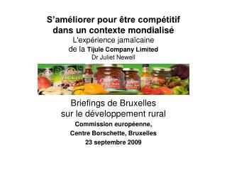 Briefings de Bruxelles sur le développement rural Commission européenne,