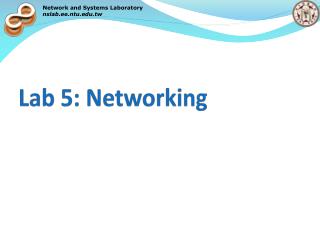 Lab 5: Networking