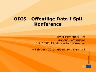ODIS - Offentlige Data I Spil Konference