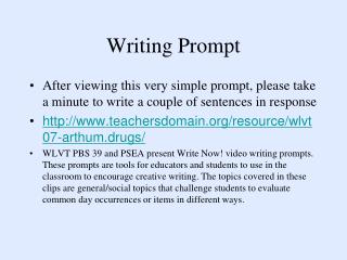 Writing Prompt