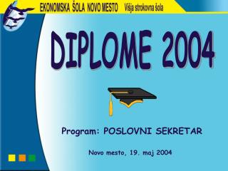 Program: POSLOVNI SEKRETAR Novo mesto, 19. maj 2004