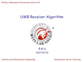 UWB Receiver Algorithm