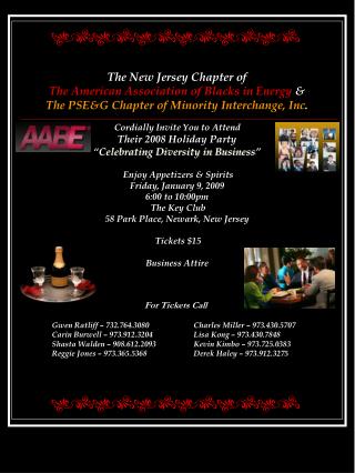 The New Jersey Chapter of The American Association of Blacks in Energy &amp;