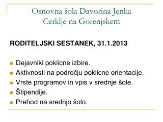 Osnovna šola Davorina Jenka Cerklje na Gorenjskem