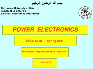 POWER ELECTRONICS