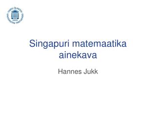 Singapuri matemaatika ainekava