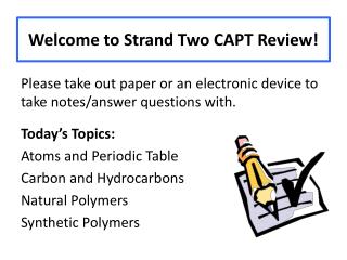 Welcome to Strand Two CAPT Review!