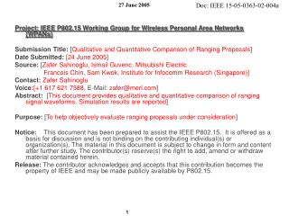 Project: IEEE P802.15 Working Group for Wireless Personal Area Networks (WPANs)