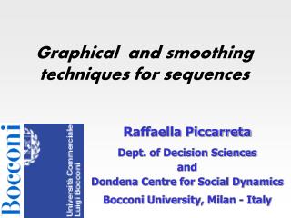 Graphical and smoothing techniques for sequences