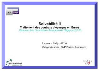 Pourquoi Solvabilité II ?