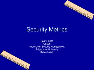 Security Metrics