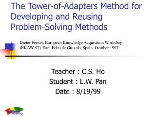 The Tower-of-Adapters Method for Developing and Reusing Problem-Solving Methods