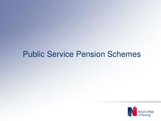 Public Service Pension Schemes