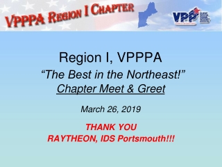 Region I, VPPPA “The Best in the Northeast!” Chapter Meet &amp; Greet