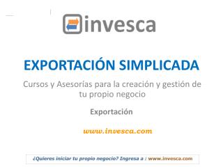 EXPORTACIÓN SIMPLICADA